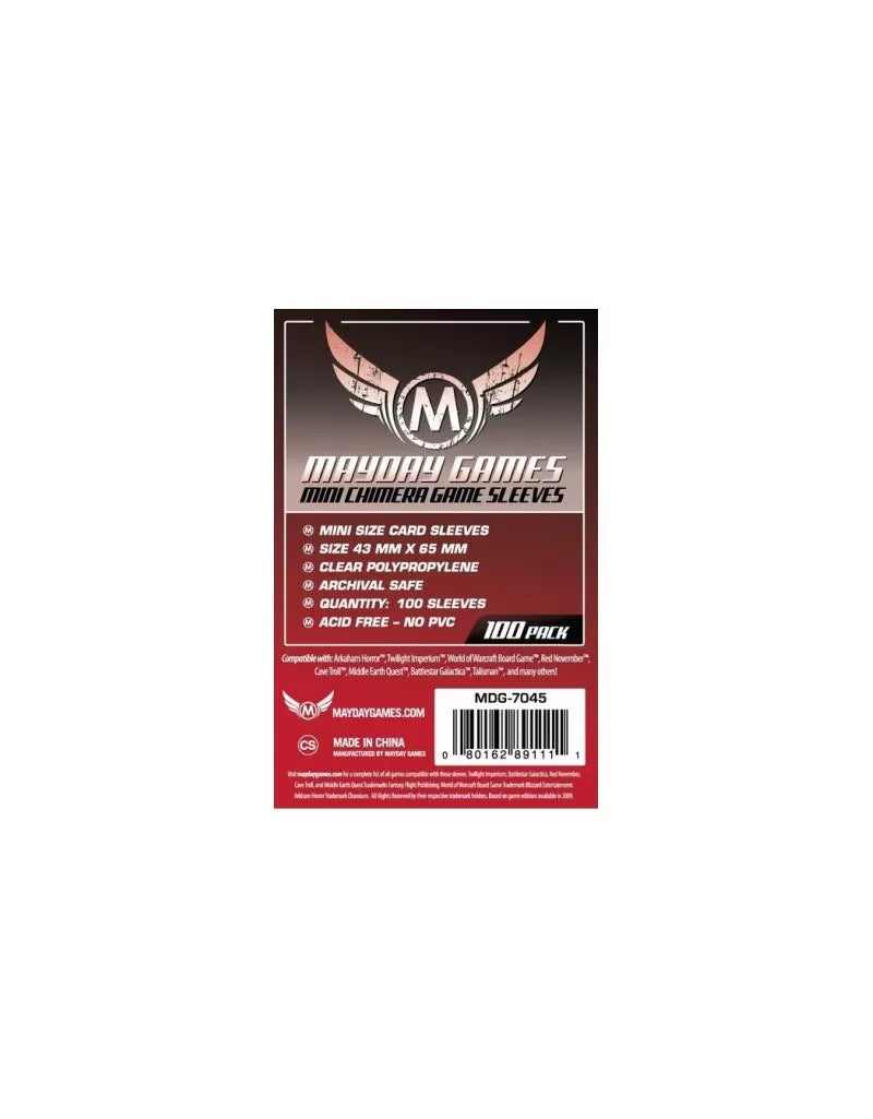 Fundas Card Sleeves Mayday - Mini Euro 7045 - (43x65mm) 100u