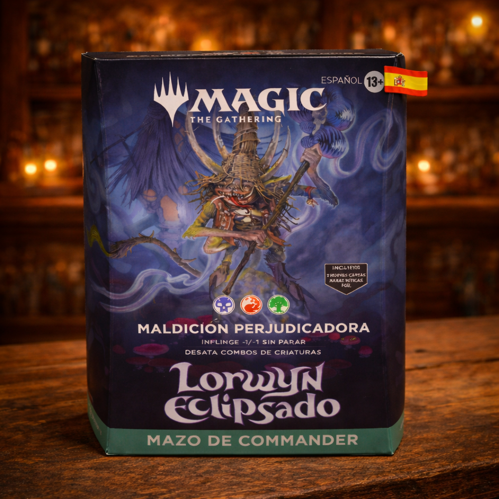 Lorwyn Eclipsado Commander Maldición Perjudicadora Español