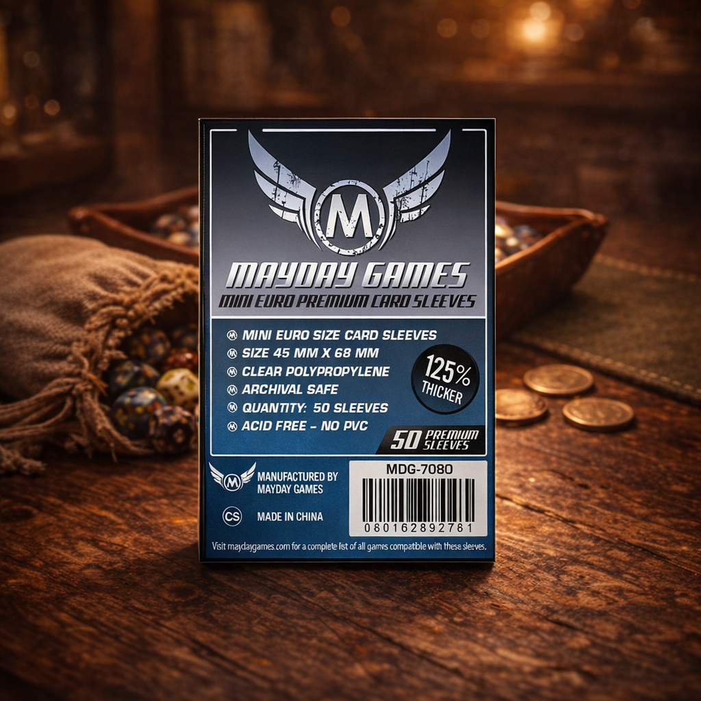 Fundas Card Sleeves Mayday- Mini Euro 7080 - (45x68mm) 50u