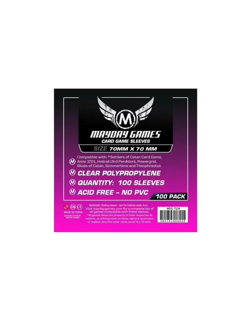 Fundas Card Sleeves Mayday - Mini Euro 7124 - (70x70mm) 100u