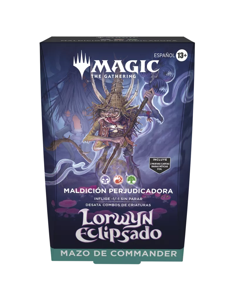 Lorwyn Eclipsado Commander Maldición Perjudicadora Español